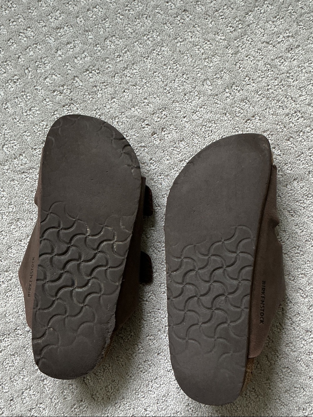 Birkenstock Dark Brown Double-Strap Slide Sandals - Picture 2 of 5